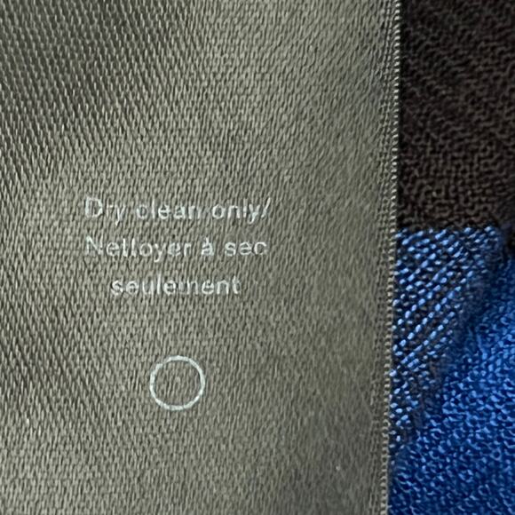 Rag & Bone Blouse S/P Camille Buffalo Check Blue & Black Hi/Low Blouson Shirt - Picture 7 of 8